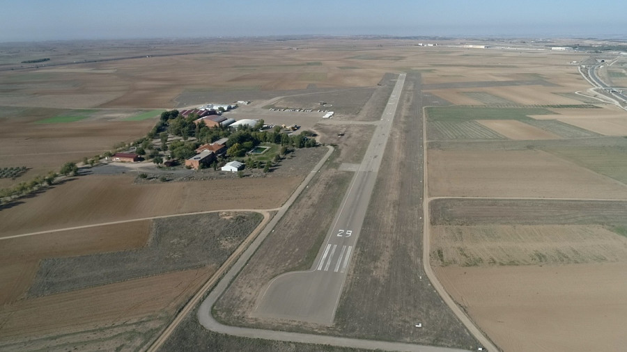 Imagen aérea del aeródromo. Foto Senasa
