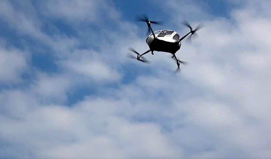 Dron autónomo VTOL. Foto Ehang