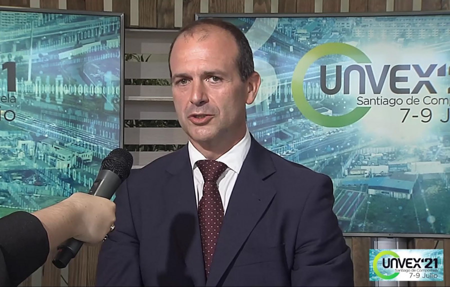 Gabriel Gómez Celaya, CEO de Marine Instruments, durante en la entrevista en la presentación de UNVEX. Foto UNVEX
