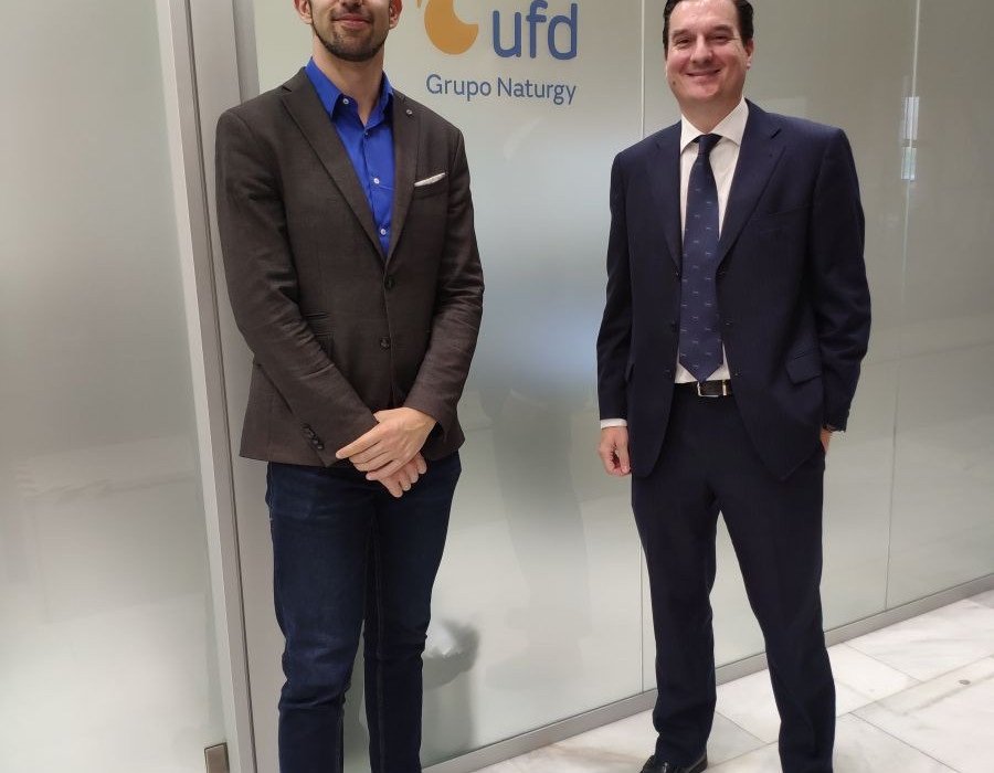 El cofundador de Fuvex, Carlos Matilla, y el responsable de innovación en UFD, José Luis Vallejo. Foto Fuvex.