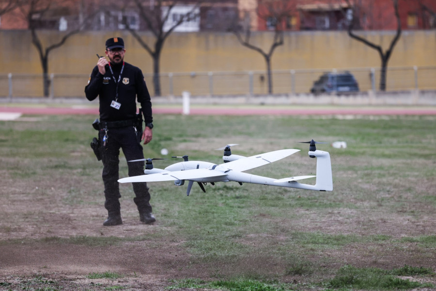 Nuevo dron de ala fija de los Mossos