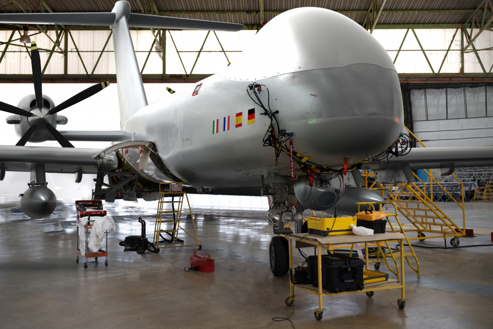 Eurodrone in hangar hangar ed new eng