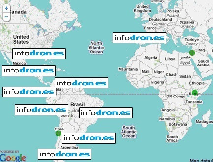 Mapa de corresponsales en Latinoamérica