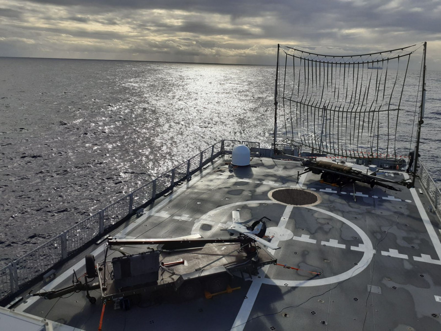 Despliegue del Fulmar Delta a bordo del Furor. Fuente Grupo CPS