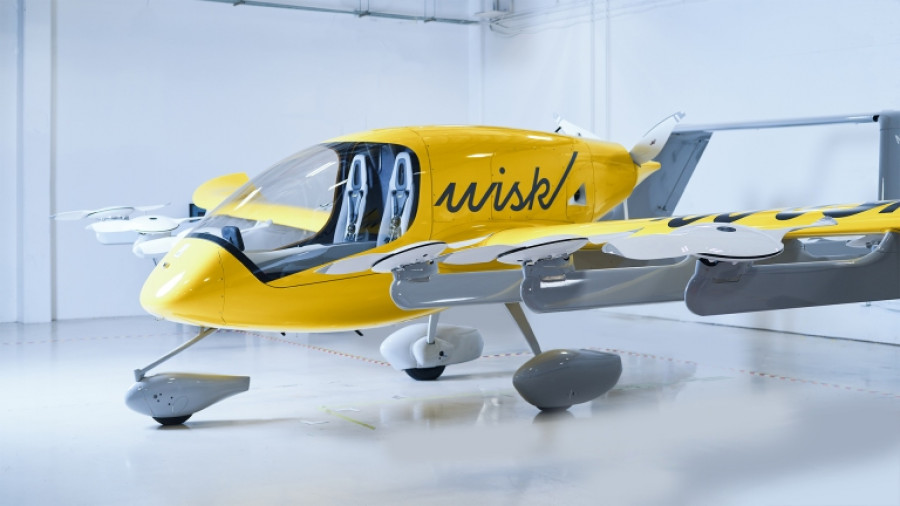Aerotaxi de Wisk. Foto Wisk Aero.