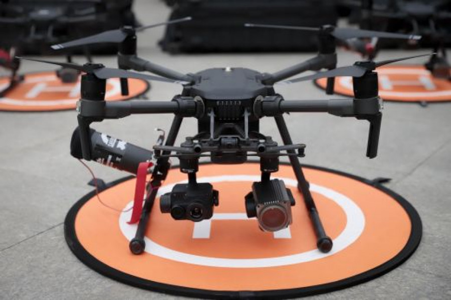 DJI Matrice 210 de Carabineros con cámaras Zenmuse XT2 y Zenmuse Z30. Foto Ministerio del Interior y Seguridad Pública de Chile