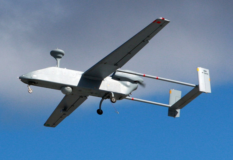 Dron Forpost ruso en vuelo. Foto Ministerio de Defensa ruso