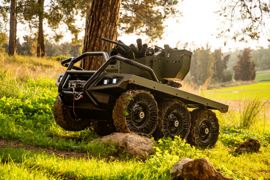 Rook operando en el campo. Fuente Elbit Systems.