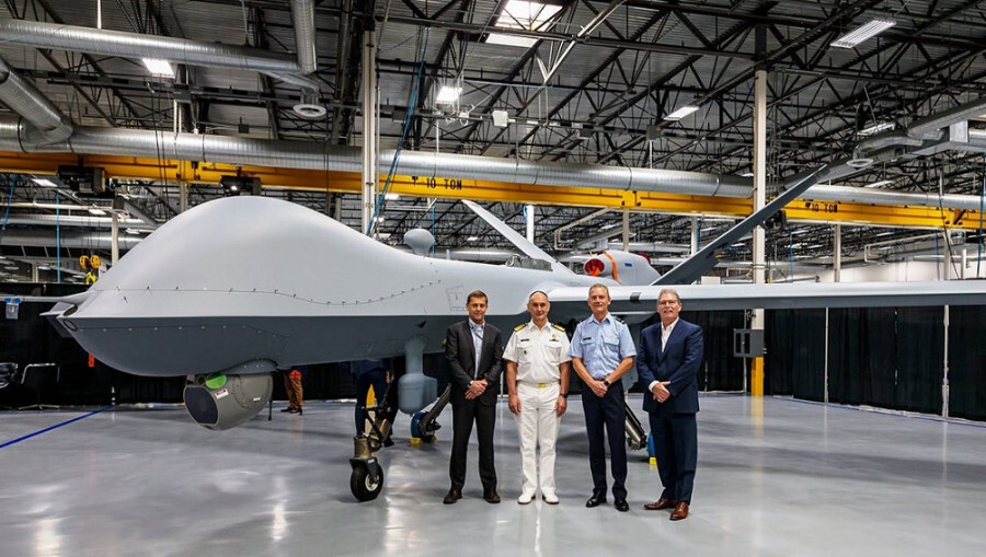 Entrega del primer MQ-9A a la Koninklijke Luchtmacht, julio 2021. Foto General Atomics Aeronautical Systems