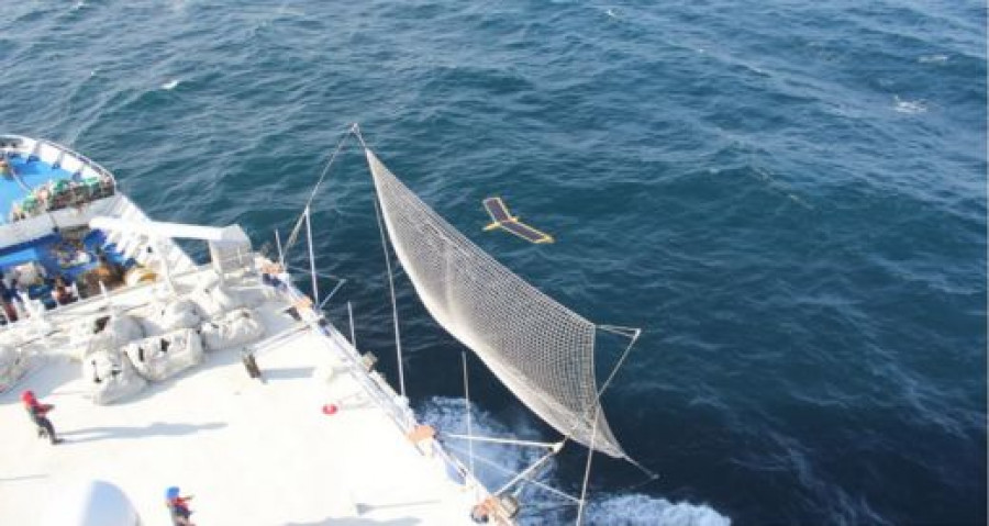 RPAS M5D Airfox durante una operación. Foto Marine Instruments