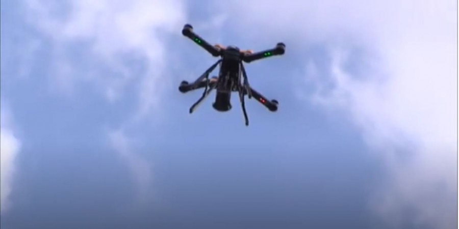 Dron de la Policía sobre Madrid. Foto Policía.