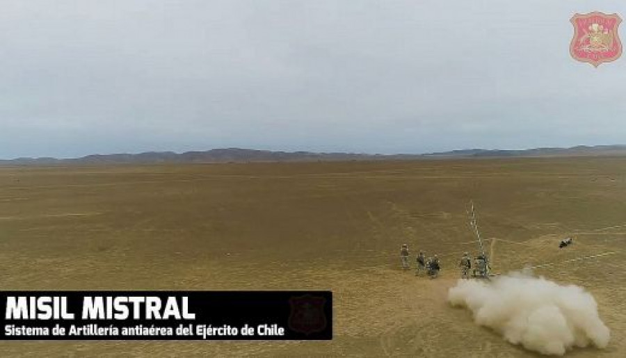 Disparo de misil mistral ejarcito de chile 1 520