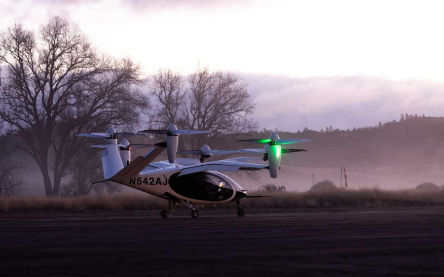 Prototipo eVTOL de Joby totalmente eléctrico. Foto Joby Aviation