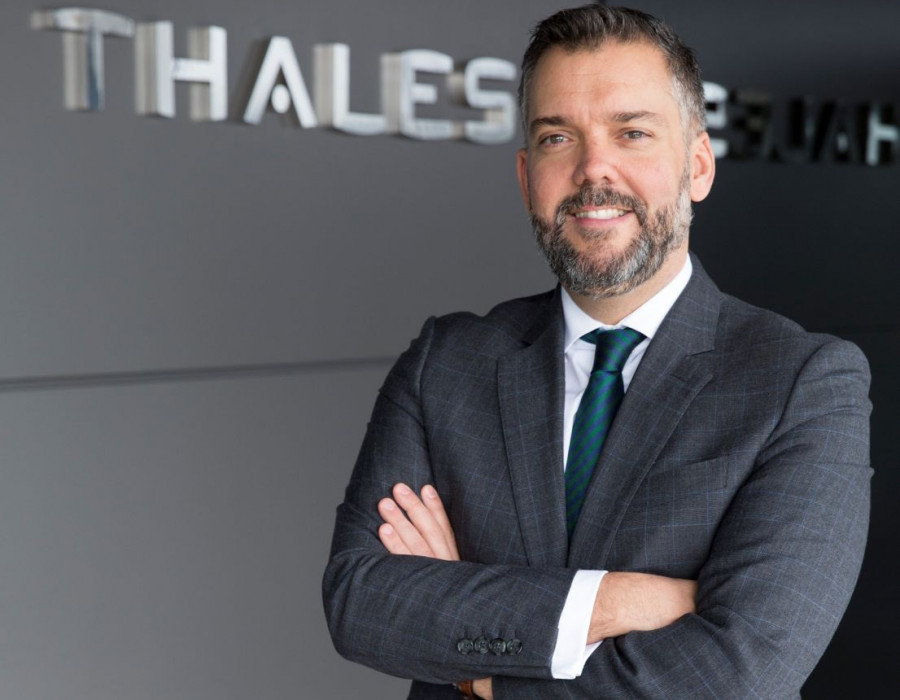 Responsable comercial de exportación de Thales España, Sergio Díaz. Foto TAS.