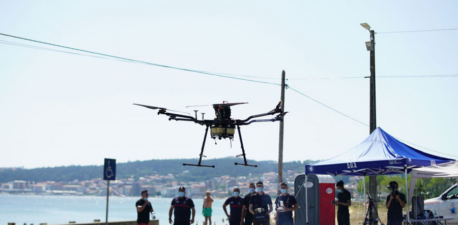 Un dron utilizado en emergencias.