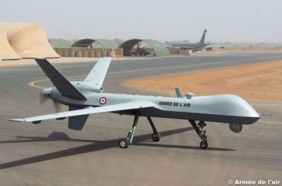 Reaper francés desplegado en el Sahel. Foto Fuerza Aérea de Francia