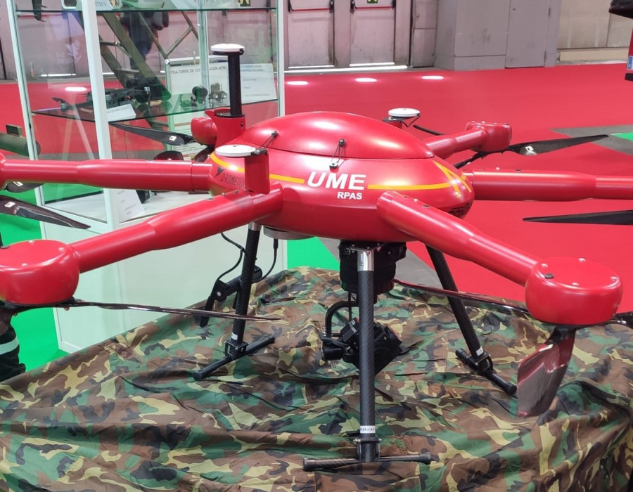 Dron Condor de la UME. Foto Infodefensa