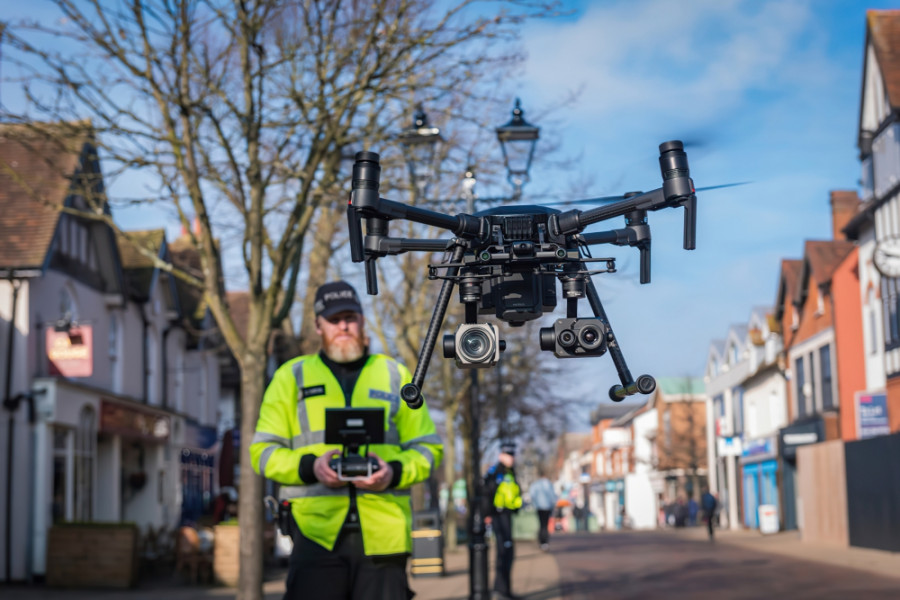 Unidad de drones. Foto Policía de West Midlands.