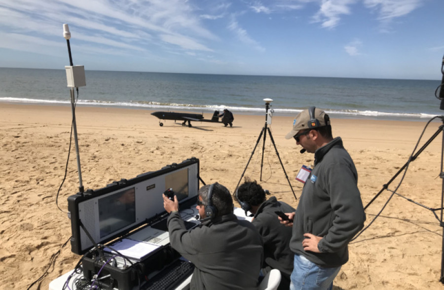 Pruebas del Tarsis 75 en el Arenosillo Huelva. Foto Aertec