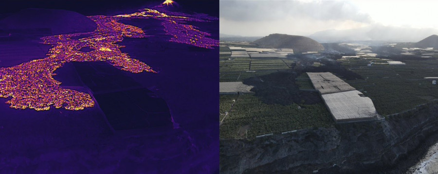 Imágenes captadas por los drones del ICMAN. Foto CSIC.