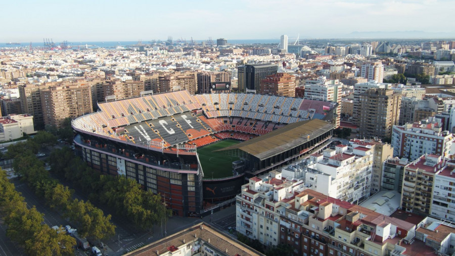 Grabaciones en Valencia. Foto Overon Aerial.