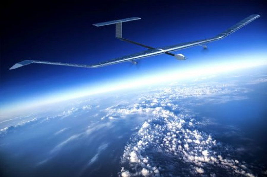 Un Zephyr de Airbus en la estratosfera.
