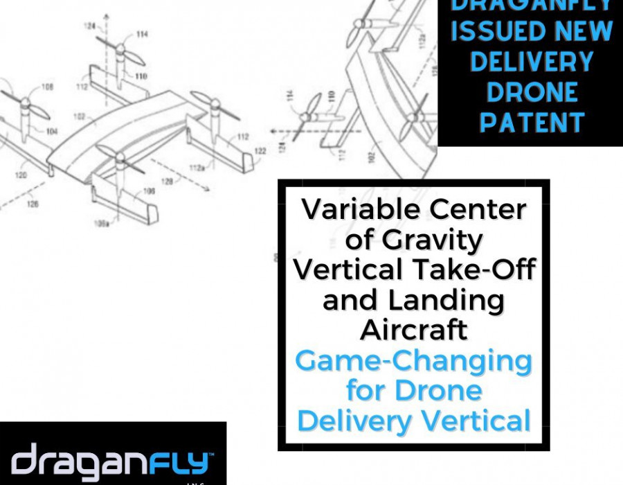 Patente para VTOL. Foto Draganfly.