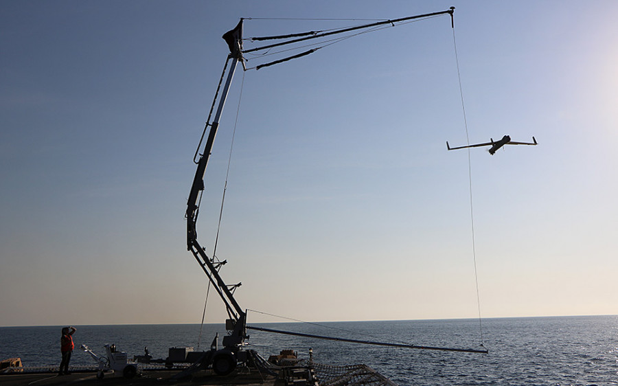 Dron Scaneagle de la Armada Española. Foto Archivo