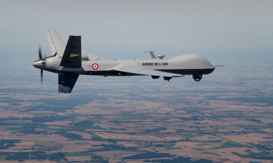 MQ-9 Reaper en vuelo. Foto Enaire