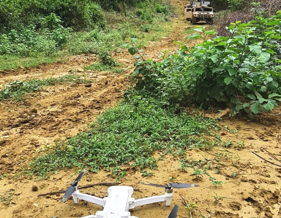 Despliegue de drones en operaciones antiterroristas. Fotos Infodefensa.com