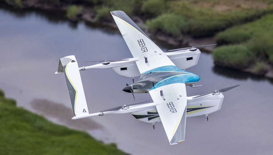 UAS Seeker en vuelo. Foto Commaris.