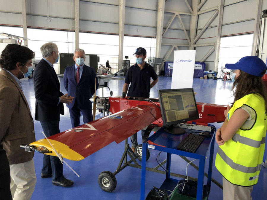 Presentación del laboratorio en Rozas. Foto Boeing.