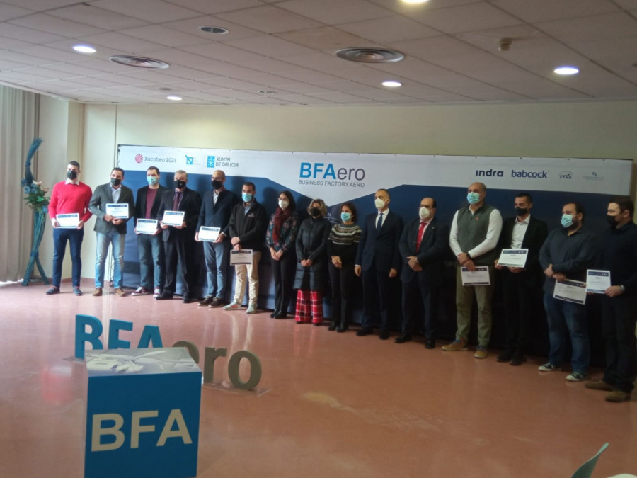 Participantes de los proyectos en la Fundación CEL. Foto BFAero