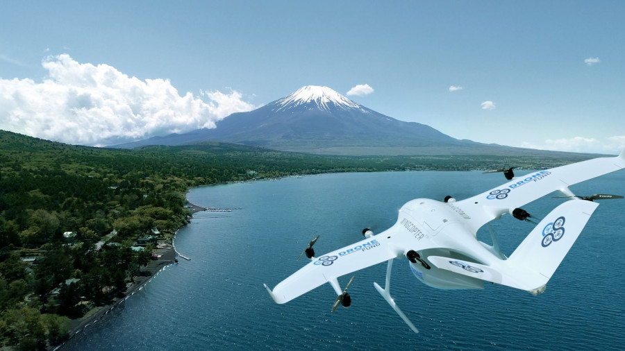 Dron en vuelo. Fuente Drone Fund.