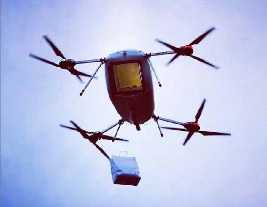 Un dron de Manna. Foto Instagram de Mana manna.aero