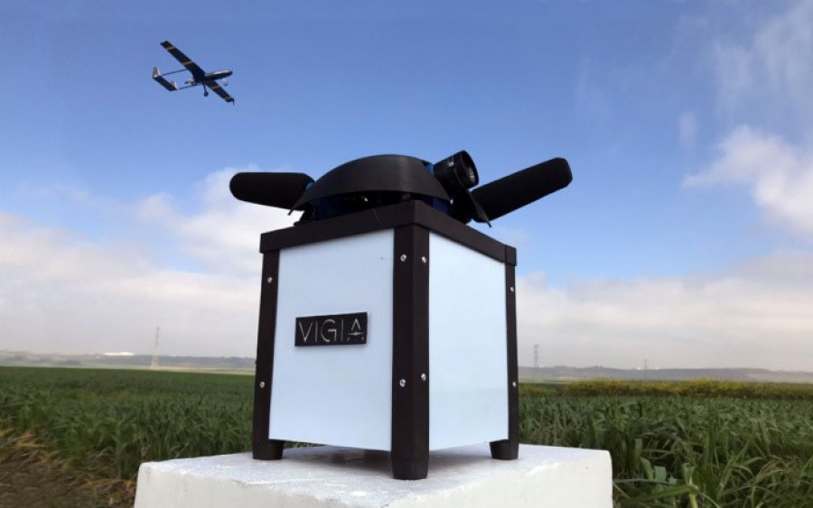 Nodo o baliza de VIGÍA, equipo que detecta los sonidos e imágenes y que después analiza e identifica. Foto Aertec