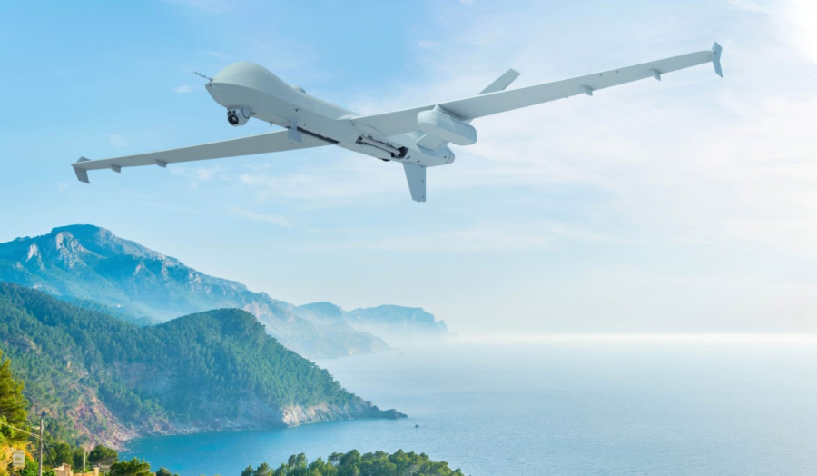 NATO pod integrado el dron MQ9. Foto Sener Aeroespacial