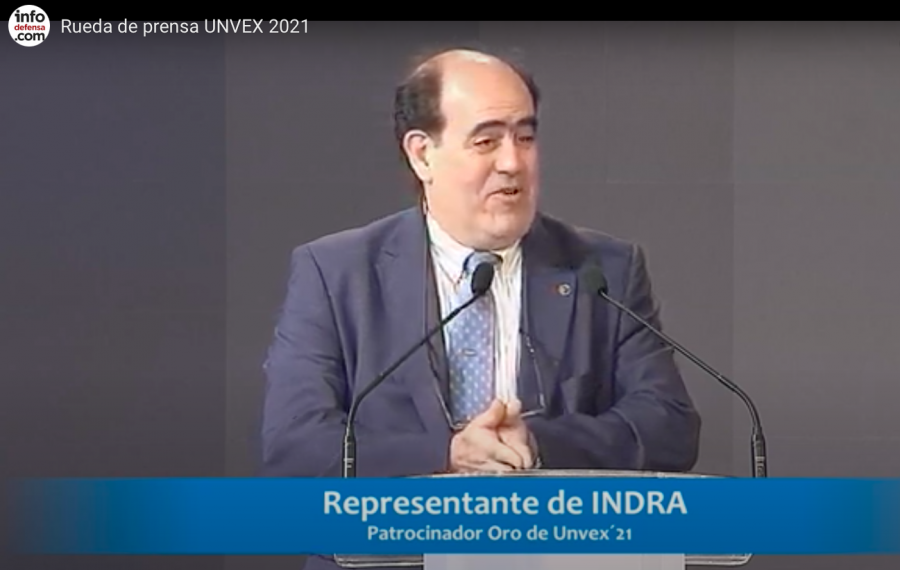 Barcala en la rueda de prensa de presentación de UNVEX.
