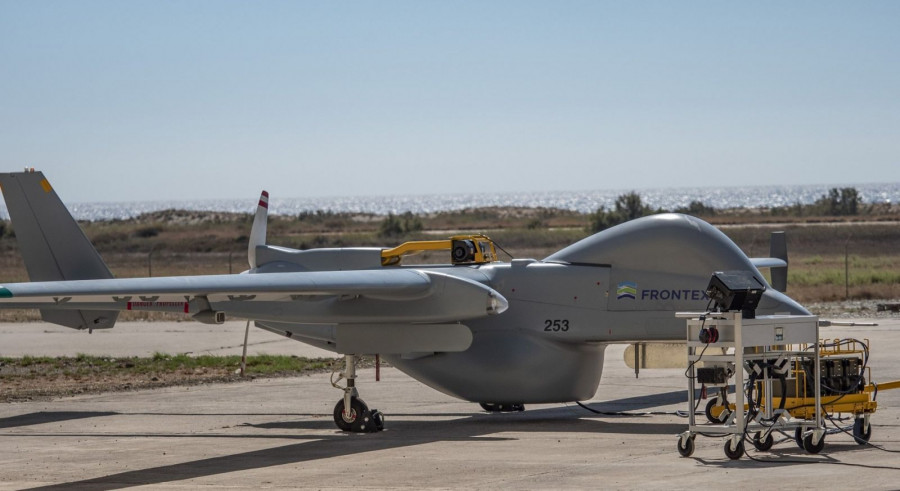 RPAS Heron. Foto Frontex.