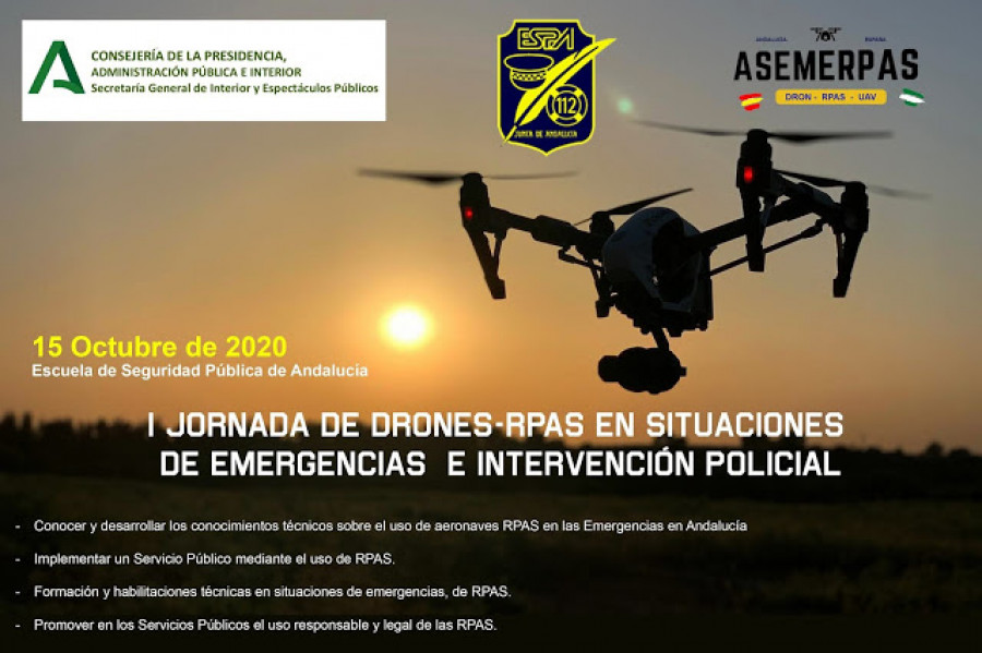 Jornada de RPAS en Sevilla. Foto Asemerpas.