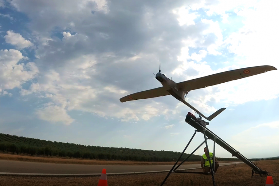 Pruebas con drones en Atlas. Foto SCR.