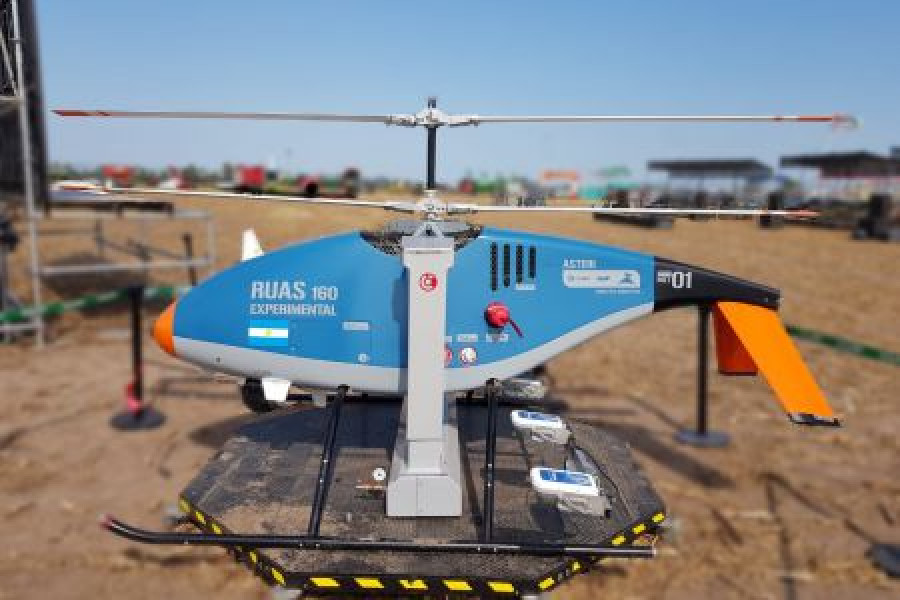 El helicóptero no triupulado RUAS-160. Foto Invap