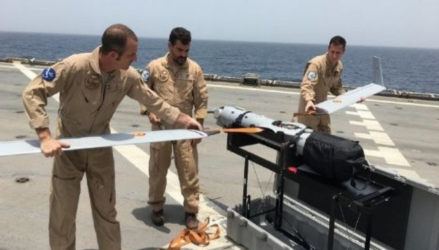 Sistema ScanEagle en uso. Foto Boeing.