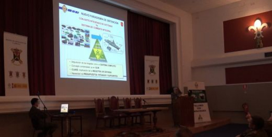 Jornada en León sobre las necesidades antidrón de la Fuerza 2035. Foto Gaston Trelles.