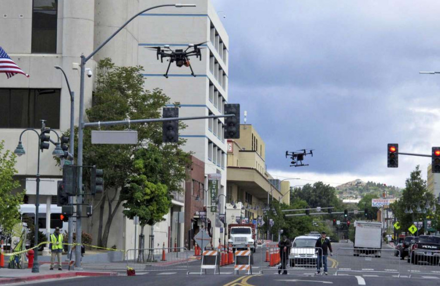 Pruebas de UAV en Reno. Foto FAA.