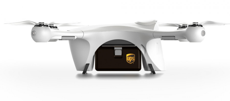 Dron que transportará medicinas en EEUU. Foto UPS.