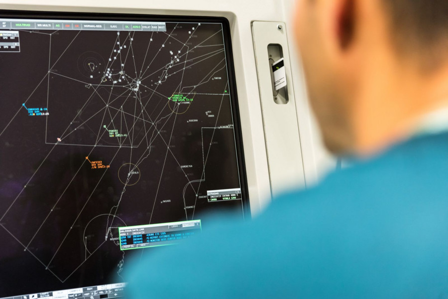 Controlador aéreo. Foto Enaire.
