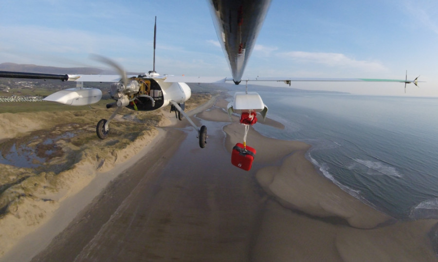 Prueba de vuelo Bvlos. Foto Snowdonia Aerospace.