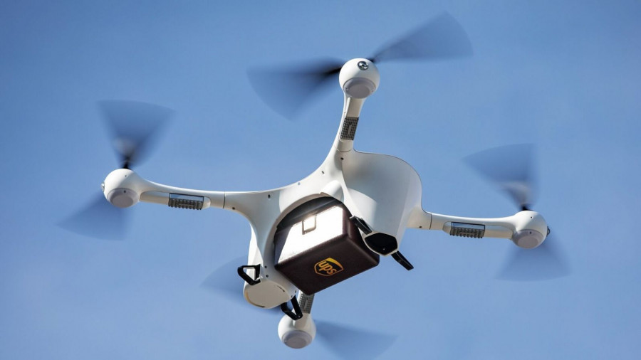 Drones en reparto. Foto UPS.