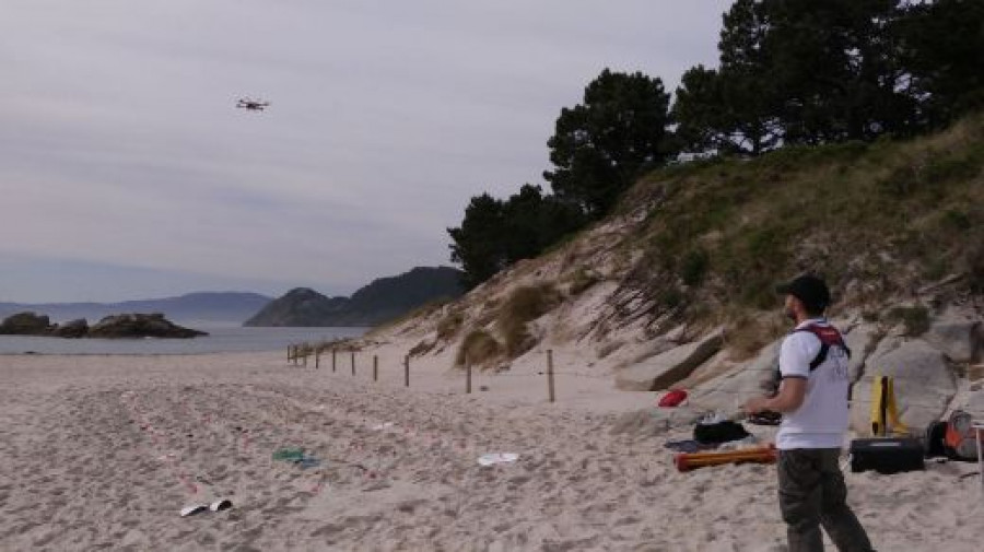 Proyecto Litterdrone. Foto Universidad de Vigo.